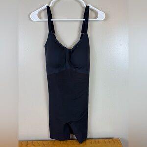 Honey Love Shapewear Bodysuit Large Style#TPBS00010 Black Thigh Slimming